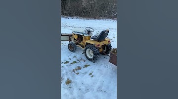 1969 Cub Cadet 147 - Ghost Riding #cubcadet  #revival #ghostriding #plowing #antiquetractorlife #sub