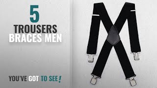 Top 10 Trousers Braces Men [2018]: Durable 50MM Wide Black Elastic and Adjustable Mens Trouser screenshot 3