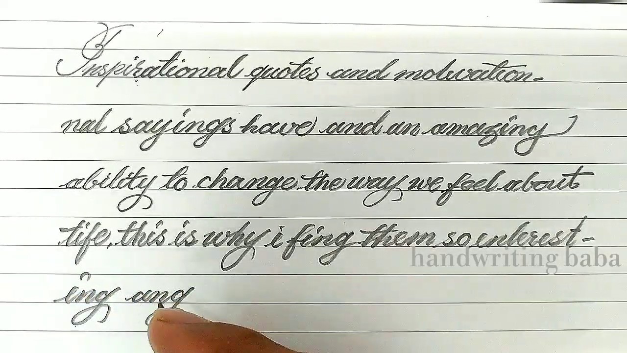 Handwriting with pencil | Pencil Calligraphy for beginners ...