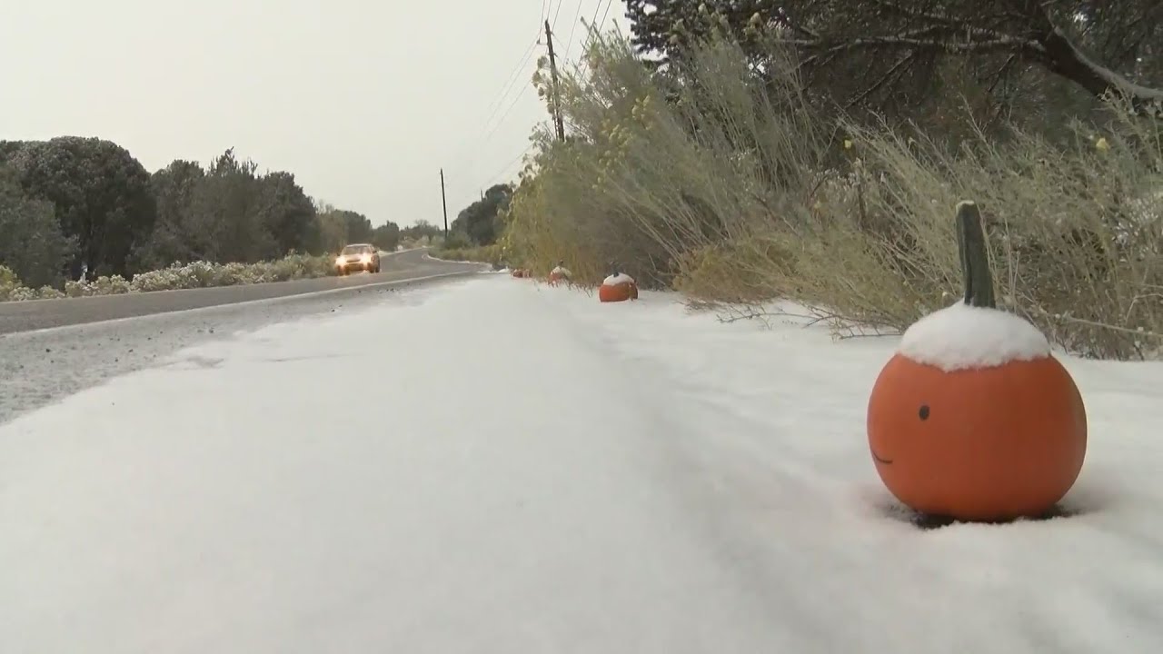 Santa Fe receives dumping of snow in October storm