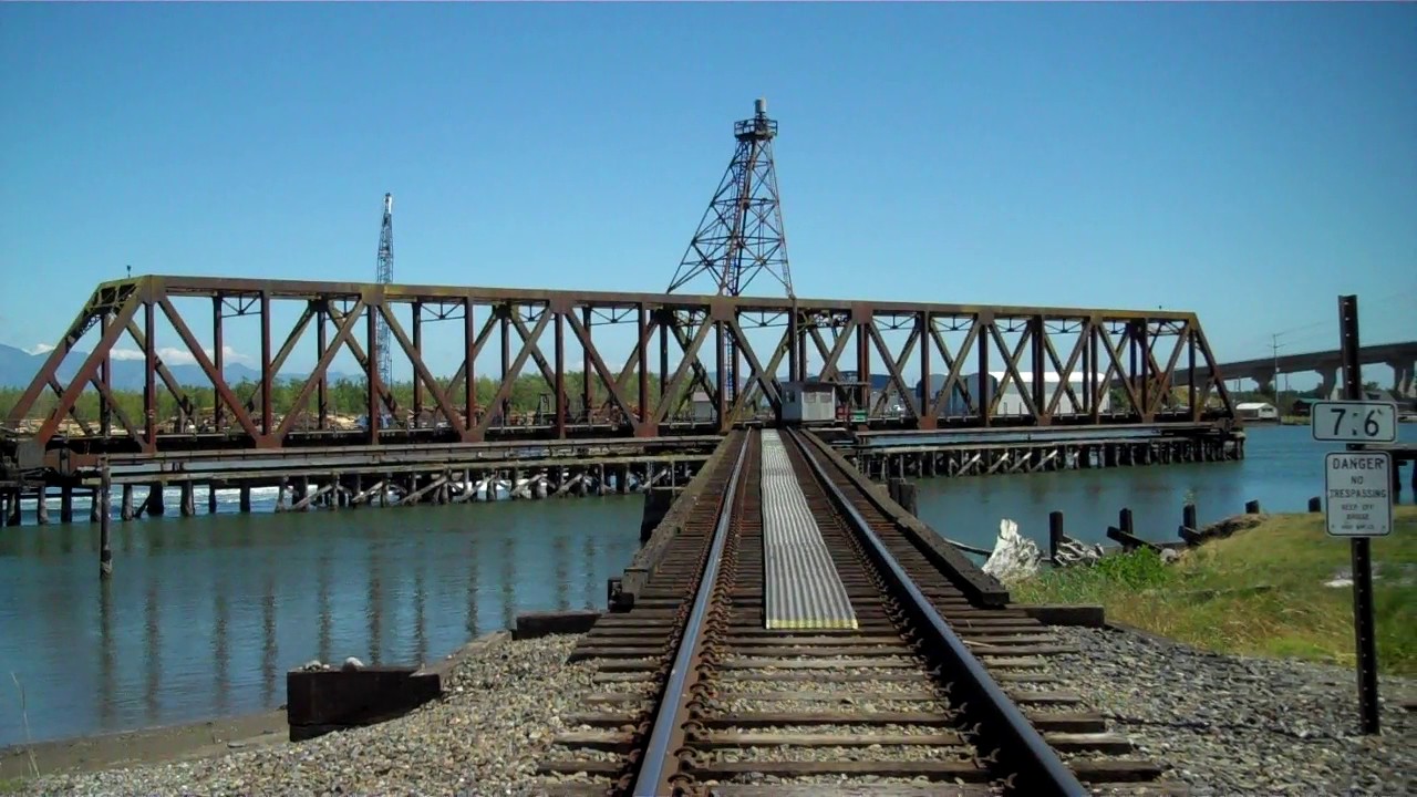 BNSF Railroad Swing Bridge, Swinomish Channel, Anacortes, Washington