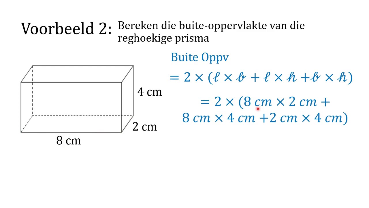 Wolkskool 3 Reghoekige prismas en kubusse Video 2 Buiteoppervlakte en volume van 3D vorms Wolkskool 3 Reghoekige prismas en kubusse Video 2 Buiteoppervlakte en volume van 3D vorms