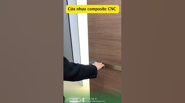 Cửa nhựa composite CNC Minh Bảo Door - đóng mở êm ái, màu nâu vân gỗ sang trọng!