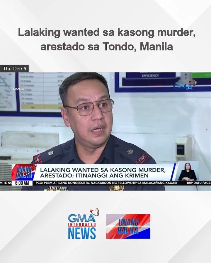 Lalaking wanted sa kasong murder, arestado sa Tondo, Manila | Unang Balita
