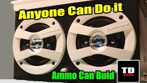How to Build an Ammo Can Speaker - Simple Way