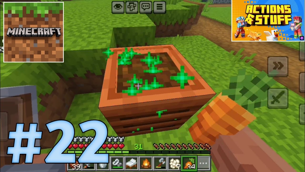 Minecraft Mobile Survival #22 – Composter Bone Meal Farm - YouTube