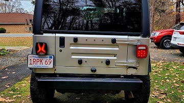 Installing  Led Jeep Taillights!