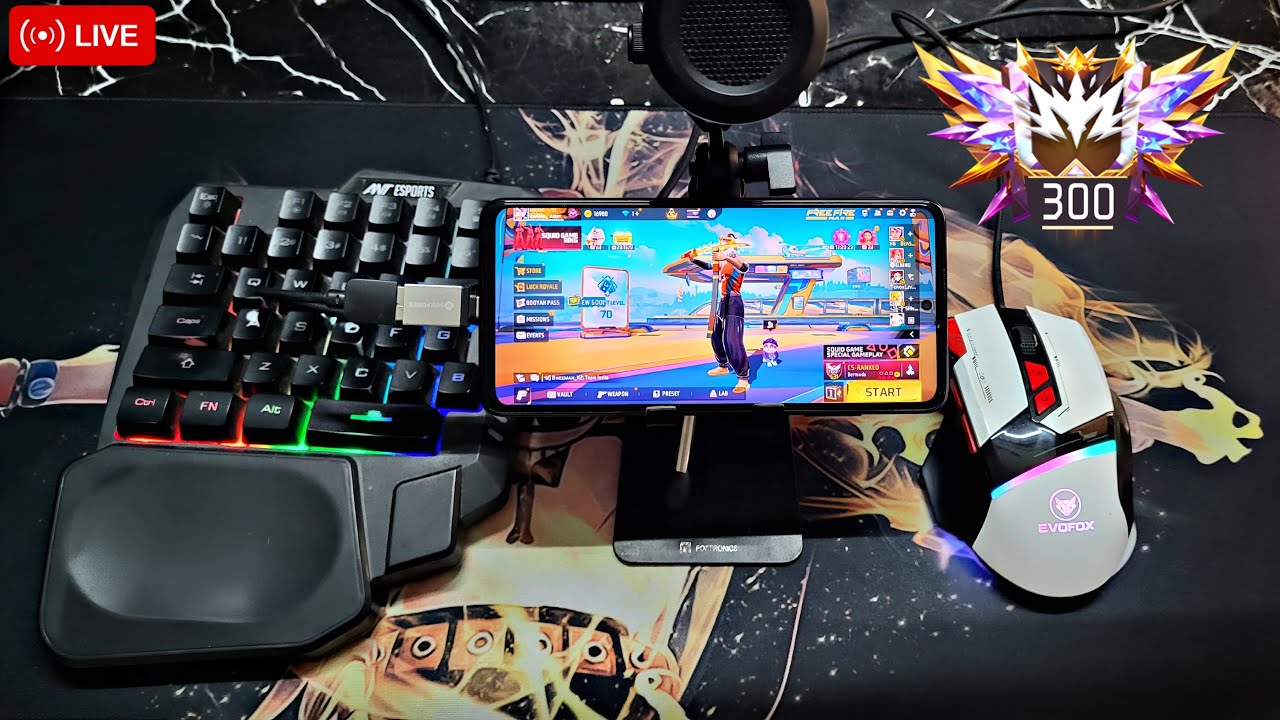 HARAMI IS LIVE with gaming keyboard and mouse ⌨📱🖱