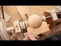 Turning a ball on the lathe