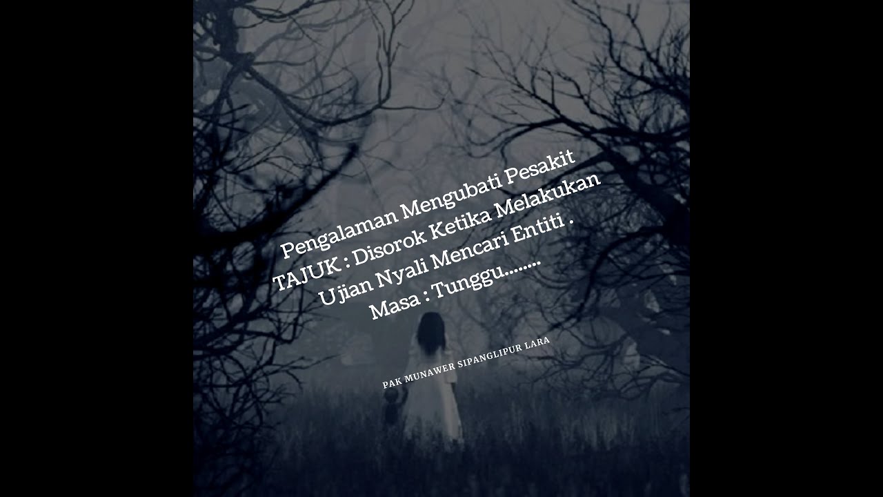 Tajuk : Disorok Ketika Membuat Ujian Nyali Mencari Entiti
