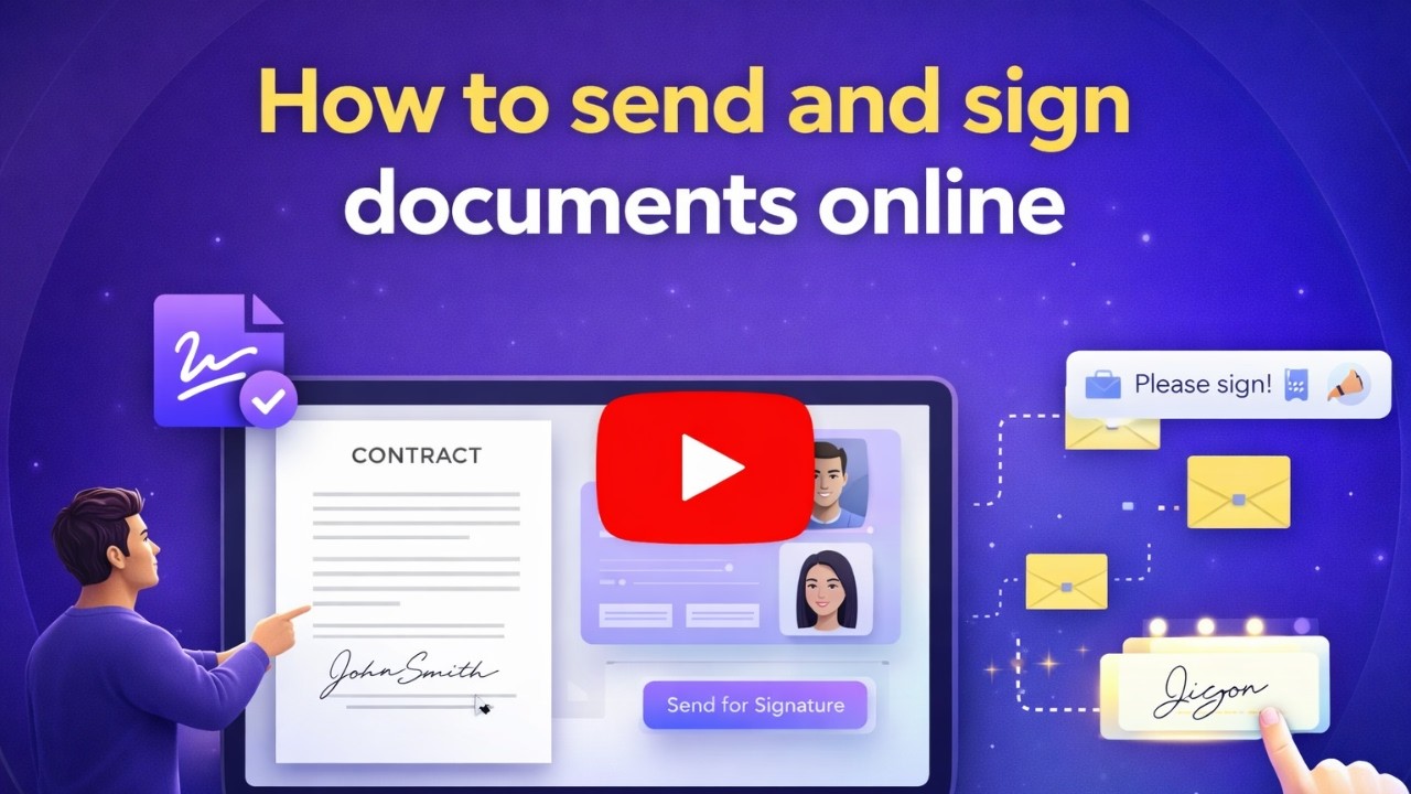 Again Send Sign How to Send & Sign Documents Online (Fast + Super Cheap) - YouTube