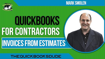 QuickBooks For Contractors - Invoices From Estimates