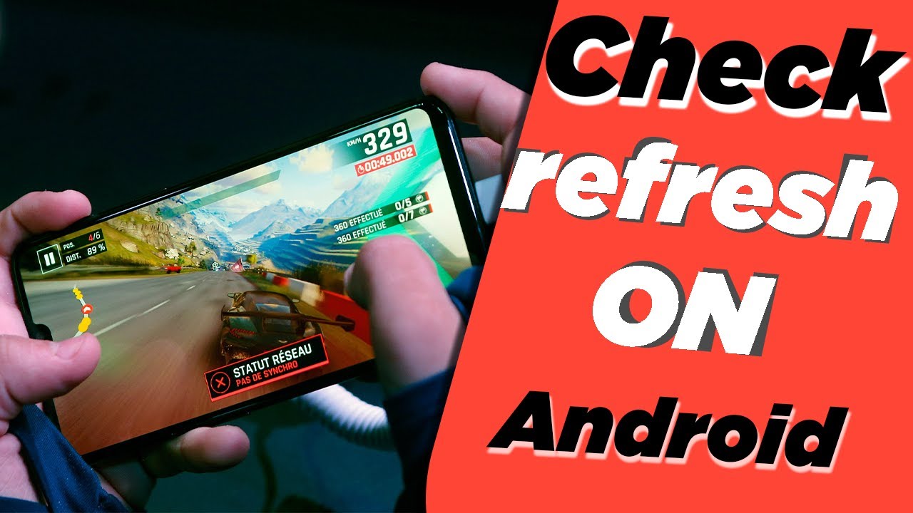 how to check Display refresh rate of android - YouTube