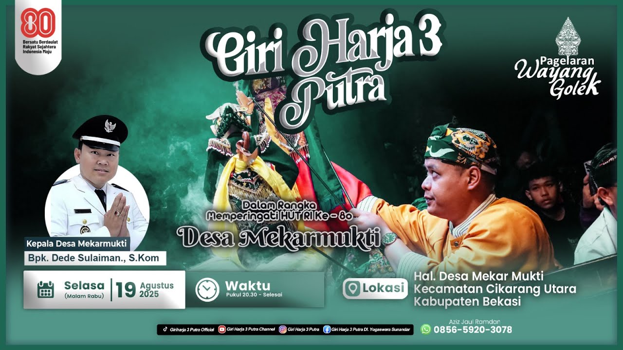 🔴 LIVE LAKON: PRABU RAKSA DEWA | GIRIHARJA 3 PUTRA - YOGASWARA S | Mekarmukti-Bekasi, 19/08/25 