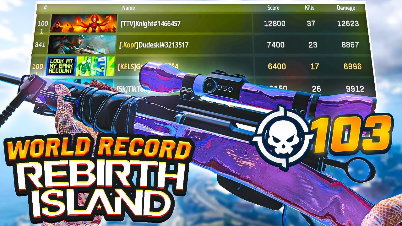 103 Kills In 1 Game (WORLD RECORD) - Warzone Rebirth Island 😎 - YouTube