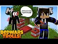 Minecraft BEDWARS TROLLING! - Nether Games Server [Bedrock/MCPE]