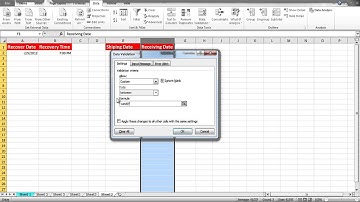 How to use Excel data validation rules for date functions
