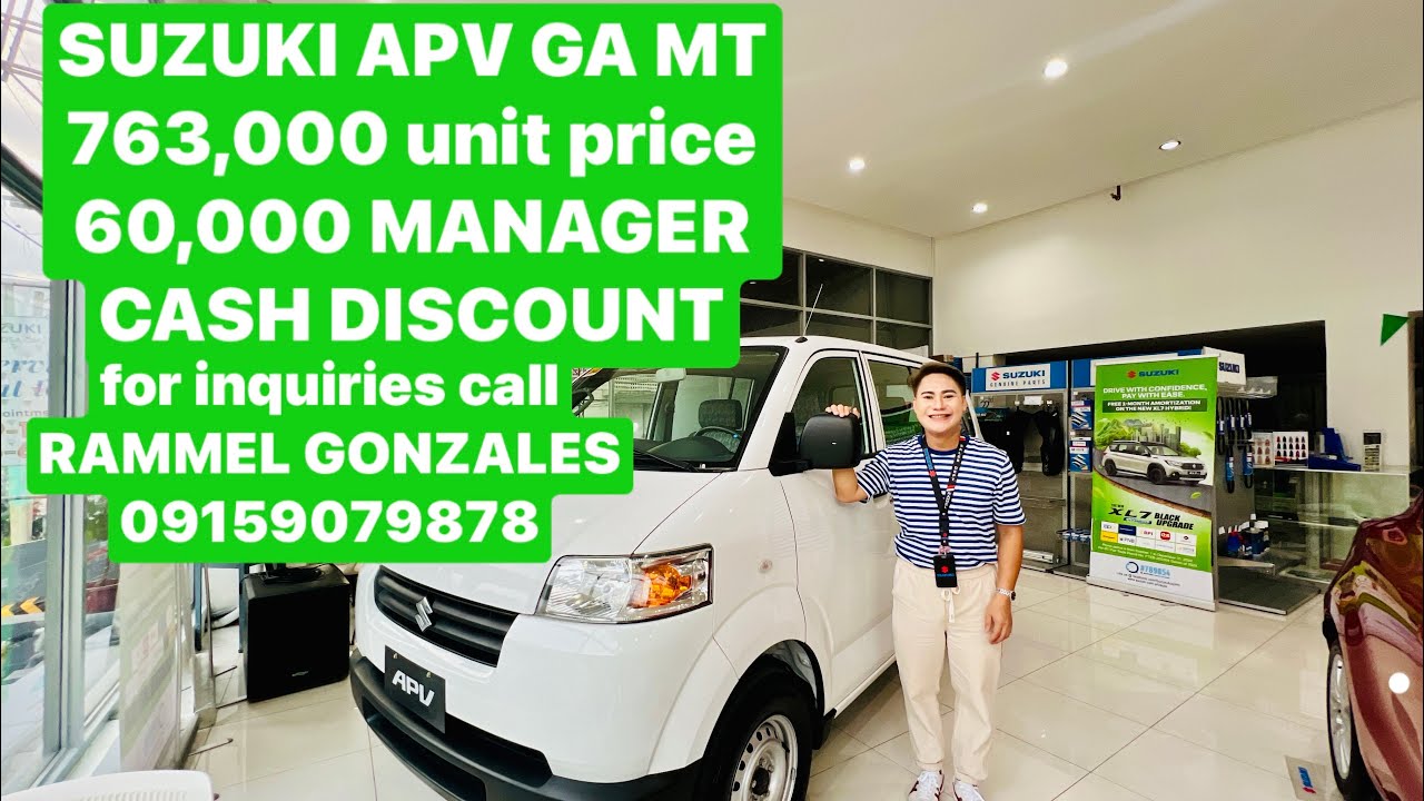 New demonstration for latest Suzuki apv with single aircon 2026 variant good for 8 to 10 passengers.