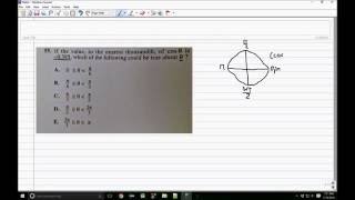 Challenging ACT Math Problem: Trig and Unit Circle