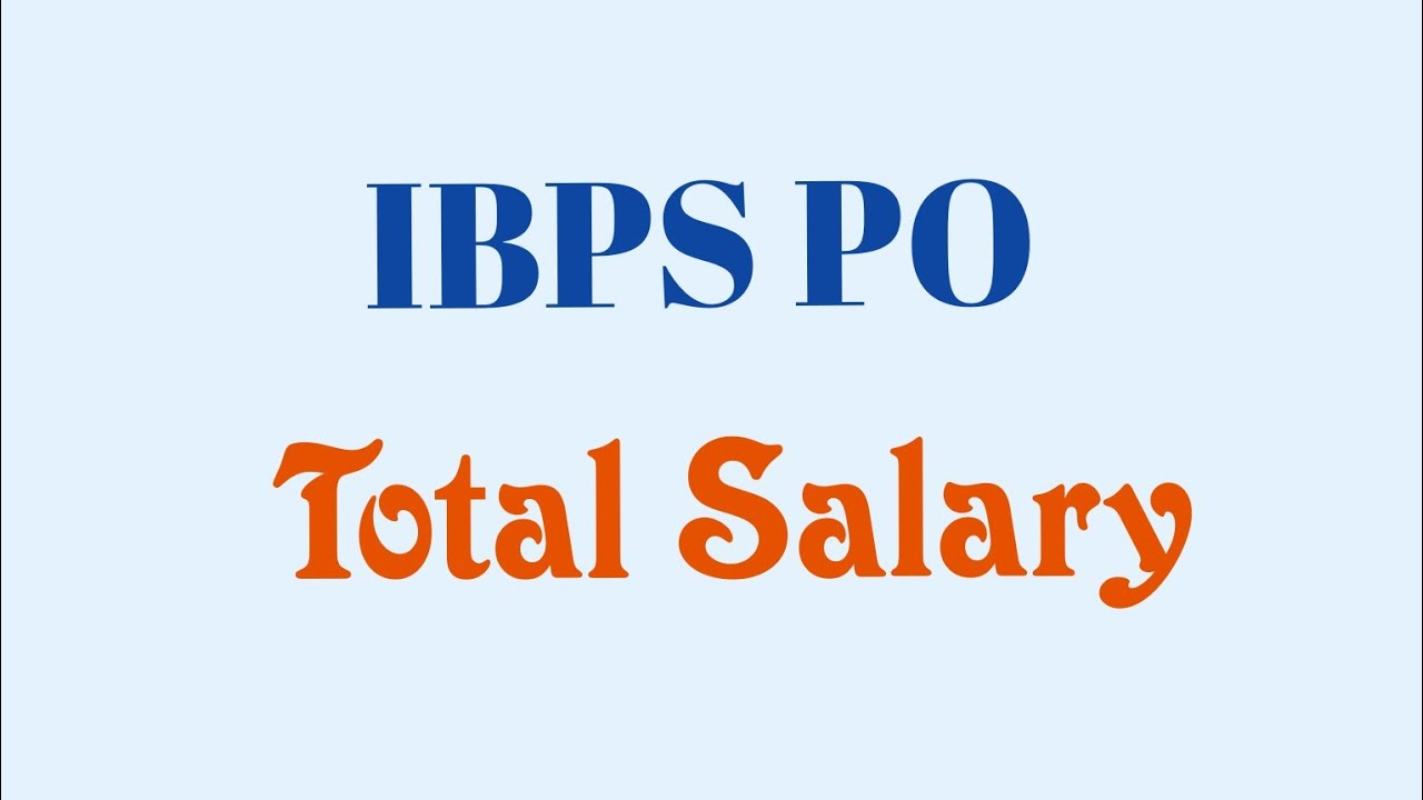 IBPS PO in hand salary
