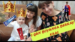 KRAL BERKAY BİR GÜNÜMÜZÜ YÖNETİYOR  Elif ile Eğlenceli Video #EvdeKal #SendeOyna