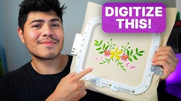 How to Digitize a Beautiful Flower Design | Design Doodler Tutorial