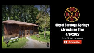 Saratoga State Park Warming Hut fire (New York )#saratogafire #newyorkstatepark#WarmingHutfire
