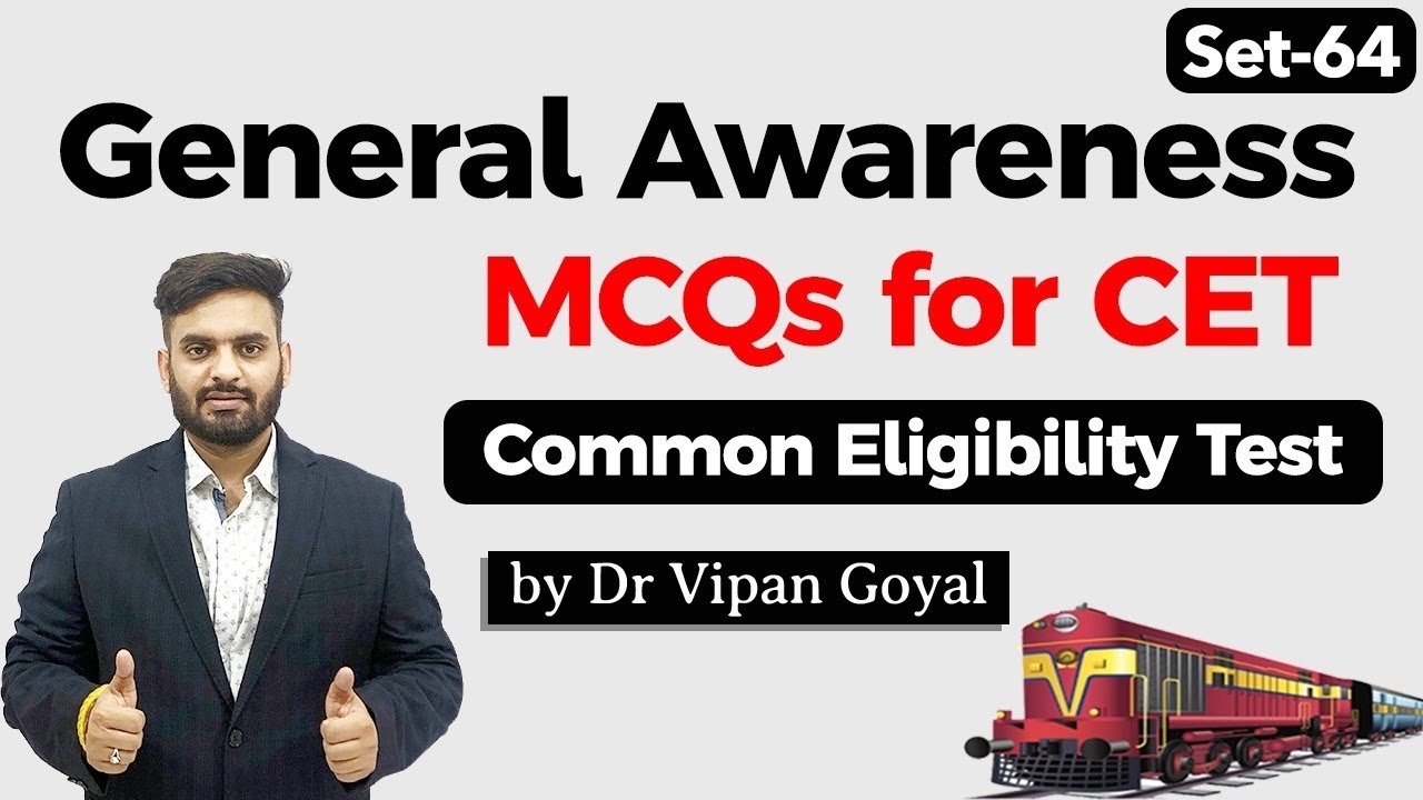 General Awareness MCQs for CET Common Eligibility Test Dr Vipan Goyal StudyIQ Set 64 