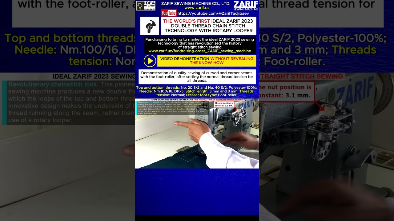 20_ZARIF 2023_Revolution in sewing_Curved and angular seams with a foot-roller_Threads #20-40 S/2