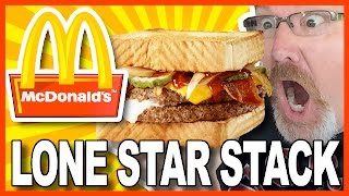 McDonald's Lone Star Stack Double Burger Review in Texas | KBDProductionsTV