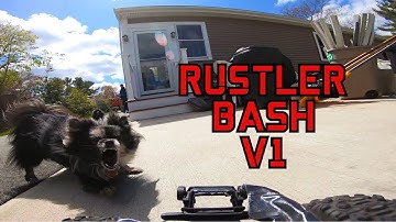 Traxxas Rustler Bashing session, Jumping, Flipping, crashing. So much fun!
