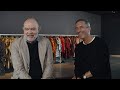 Dries Van Noten with Monsieur Christian Lacroix speaking on the collection Women's Spring Summer 20