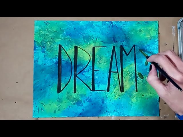 Acrylic Painting: Don't Have a Canvas? Paint on Paper! Acrylic Painting  Demo by @StudioSilverCreek 