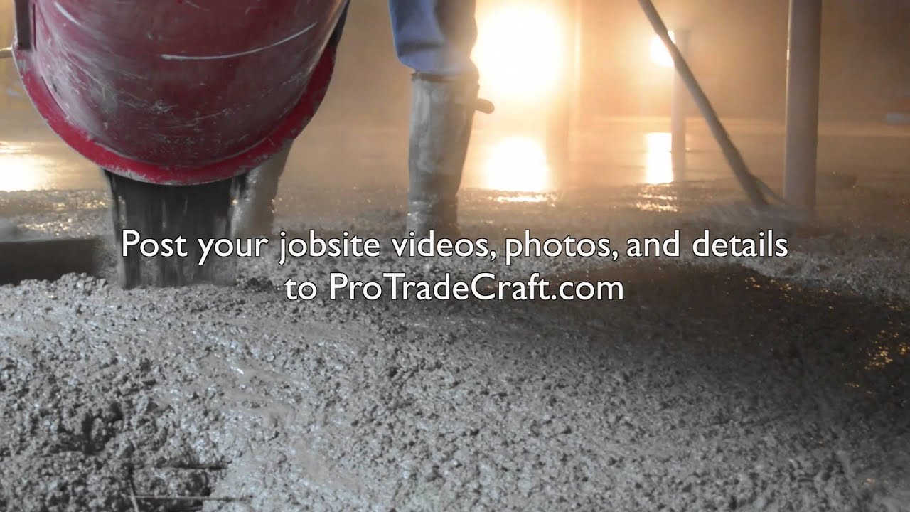 We're pouring the slab