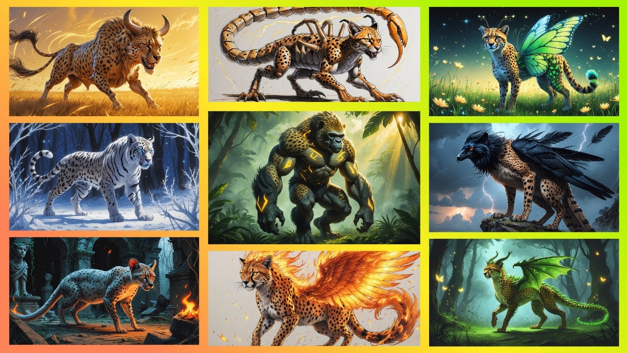 AMAZING ANIMAL FUSION CHEETAH HYBRIDS 🐆🤩 