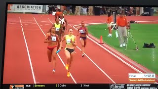 Abby Steiner Shines on 2nd leg 4x400m team at Texas Relays