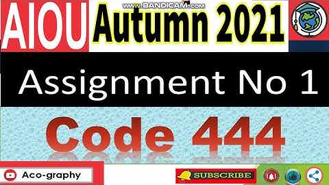 AIOU Code 444 Solved Assignment No.1 Autumn 2021 || Subject: Advance Accounting | Level: Bachelor/BA