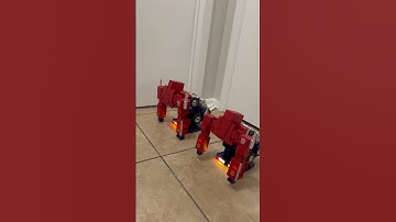 Dual Optimus Prime roll out #transformers #optimusprime #rollout #shorts #truck #robot #cool #fun