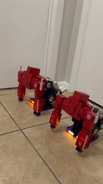 Dual Optimus Prime roll out #transformers #optimusprime #rollout #shorts #truck #robot #cool #fun