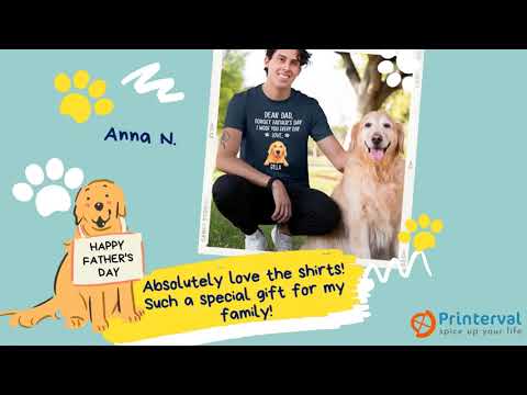 Dog Dad - Personalized Custom Premium Unisex T Shirt - Printerval.com