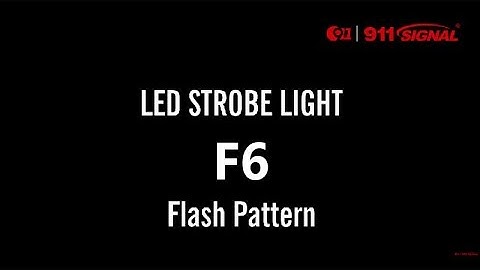 LED Strobe Lighthead - F6 Flash Pattern