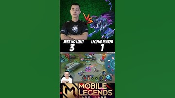 Jess no limit vs Legend player🔥 (1v1) Jess prank Mater rank🔥 #jessnolimit #lancelot #mlbb #shorts
