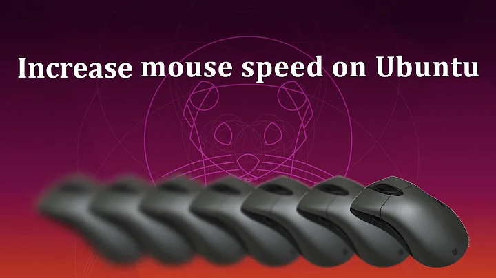 Increase mouse speed on Ubuntu when using 4K monitor