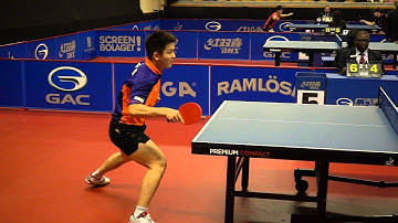 Table tennis in slow motion (240fps). Fan Zhendong, forehand loop
