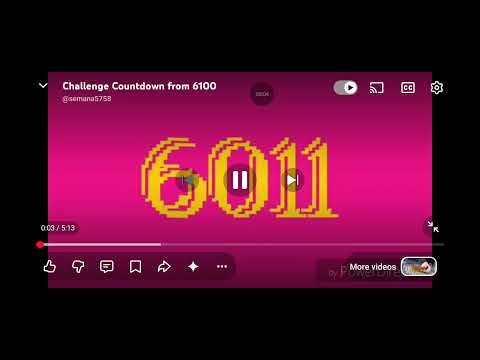 Challenge Countdown from 6100