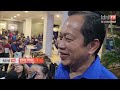 Ahmad Maslan rai kemenangan BN dengan pantun, suasana riuh