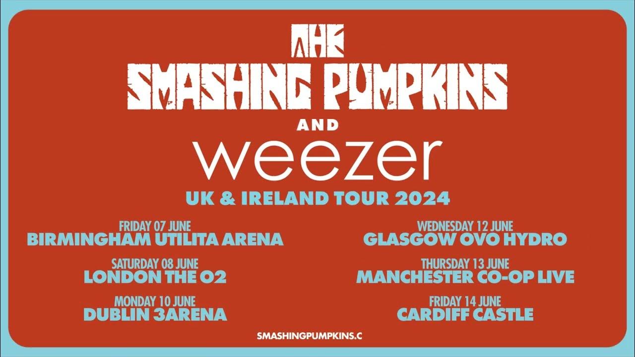 Smashing Pumpkins & Weezer 2024 UK Tour YouTube