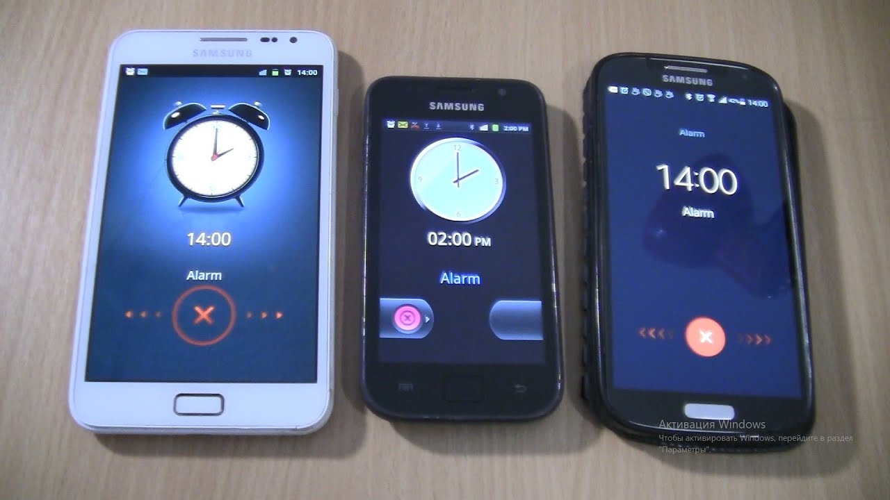Triple Alarms clock at the Same Time Samsung Galaxy S I9003+ Note 1