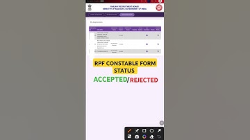 RPF constable application status 2025 !! RPF constable application status kaise check Karen #rpf #yt