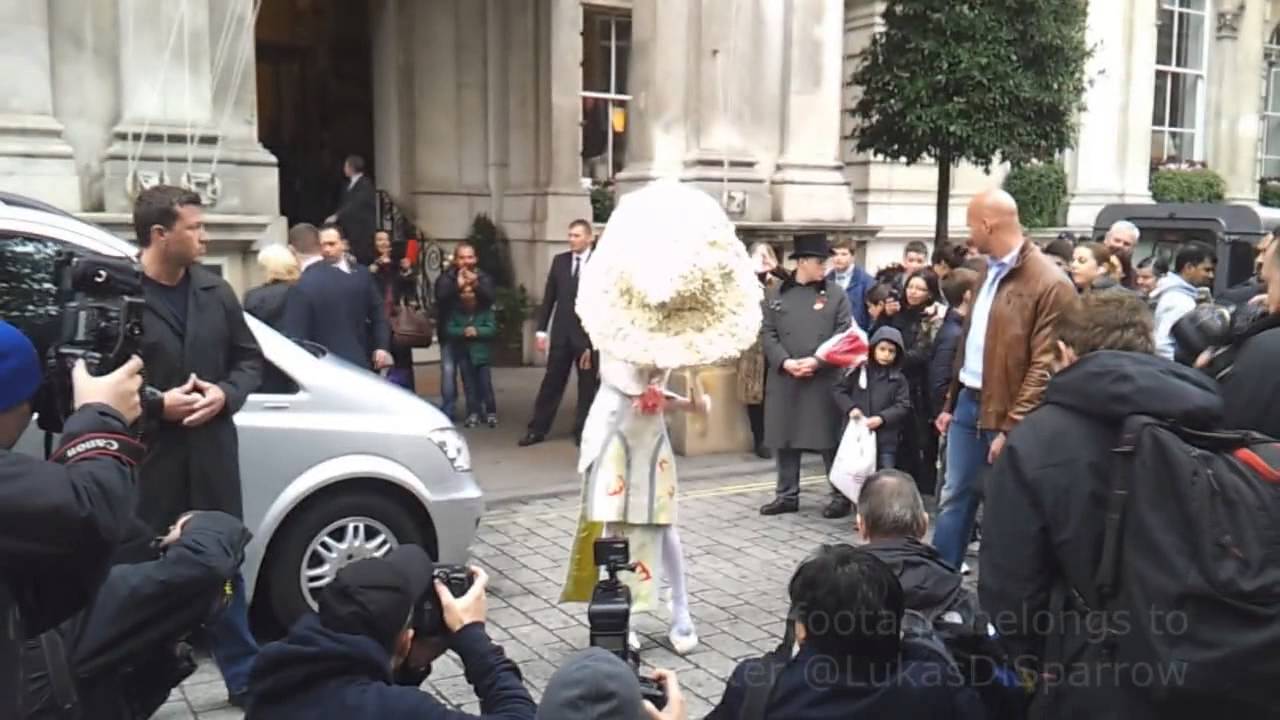 Lady Gaga leaving The langham Hotel in London